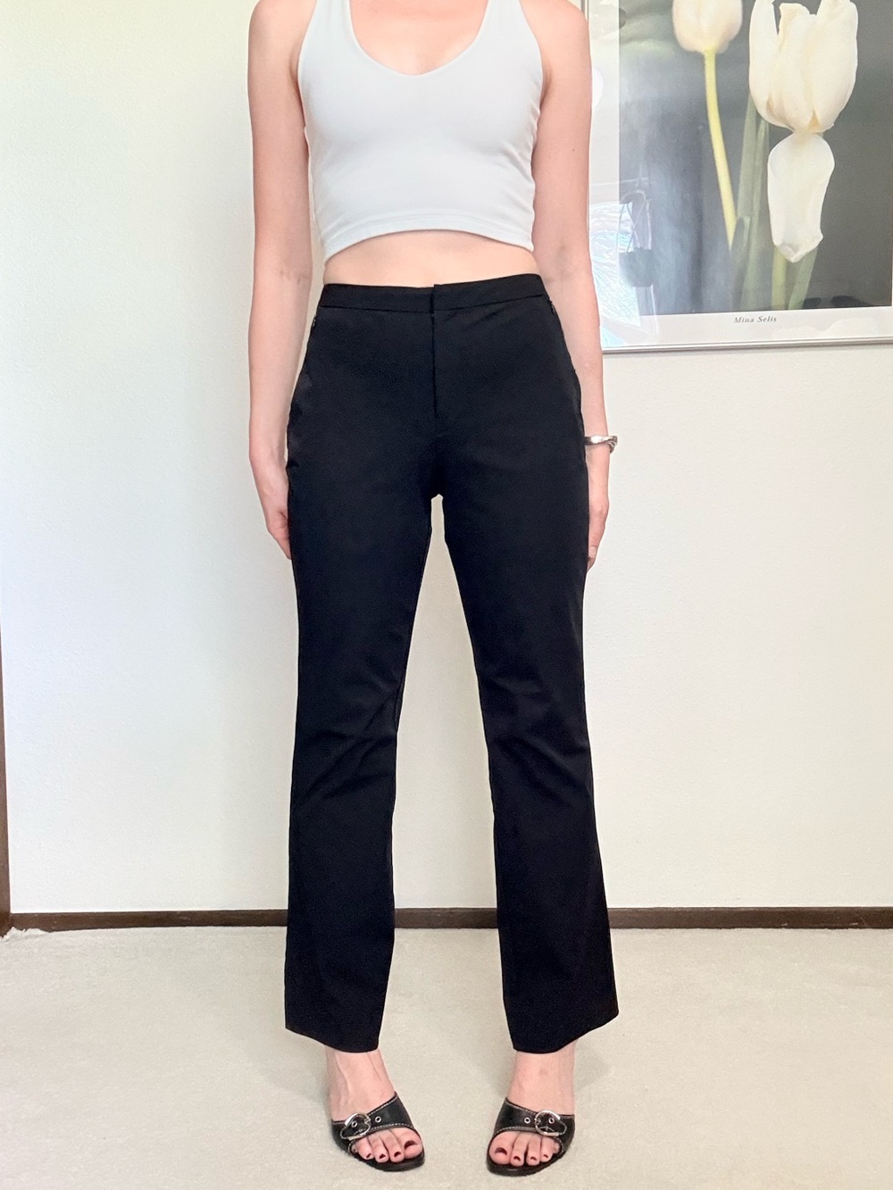 Vintage Old Navy Collection Mid Rise Bootcut Pants 90s Minimalist Corporate Chic